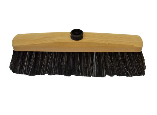 Zamiatacz L-300 mm, oprawa drewniana z gwintem PCV włosie mieszane SINPO