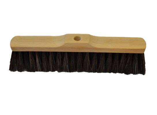 Zamiatacz L-350 mm, oprawa drewniana z gwintem  włosie mieszane SINPO