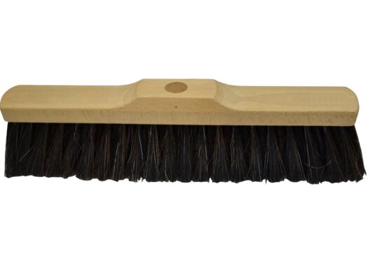 Zamiatacz L-350 mm, oprawa drewniana z otworem na kij włosie mieszane SINPO