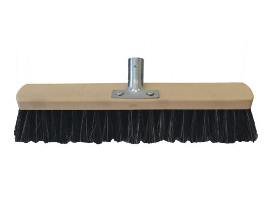 Zamiatacz L-400 mm, oprawa drewniana z kominkiem metalowym włosie mieszane SINPO