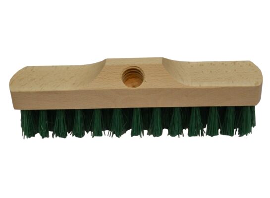 Szrober do szorowania z nakładką na kij, oprawa drewniana włosie syntetyczne SINPO