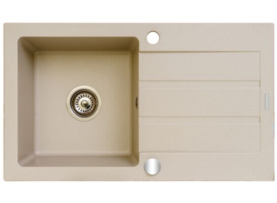 Zlewozmywak RODOS 1B 1D 76x44 cm beż piaskowy MAIDSINKS