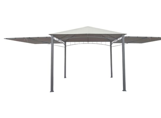 Pawilon poliestrowy z 2 markizami