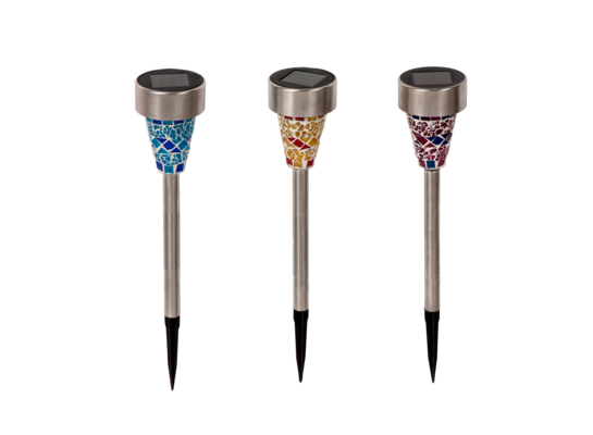 Lampka solarna LED z mozaikowym kloszem