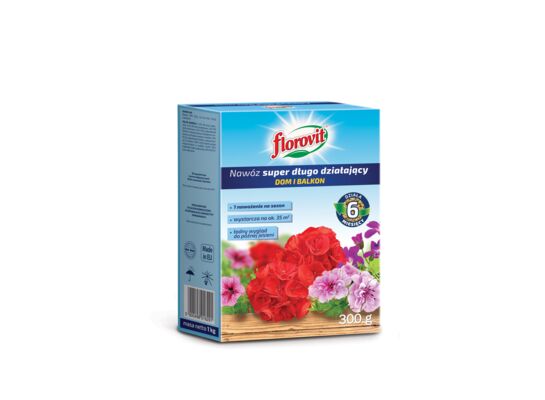 Nawóz super długo działający do roślin dom i balkon 300 g Florovit