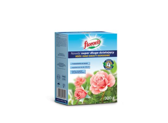 Nawóz super długo działający do róż i innych kwitnących 300 g Florovit