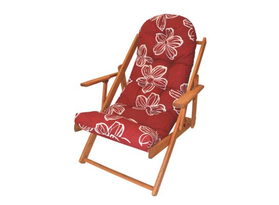 Leżak z drewna sosnowego Borneo czerwony
