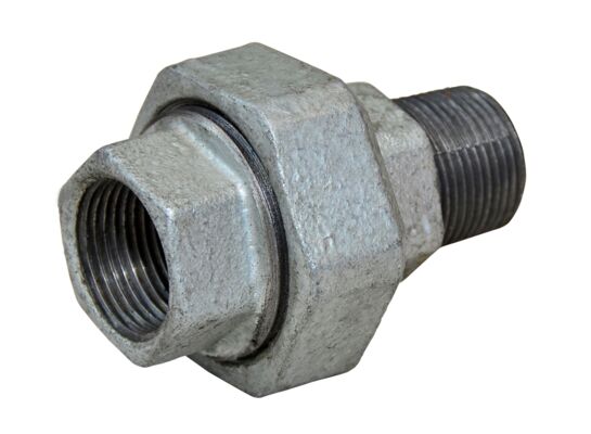 Dwuzłączka nakrętno - wkrętna płaska 1" ocynk