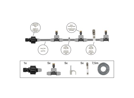 Kurtyna wodna 7,5 m WHITE LINE
