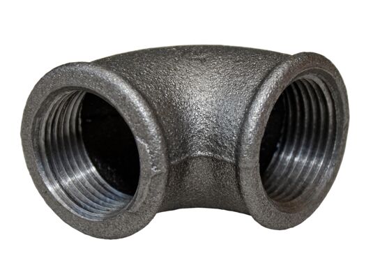 Kolano nakrętne 1" czarne 