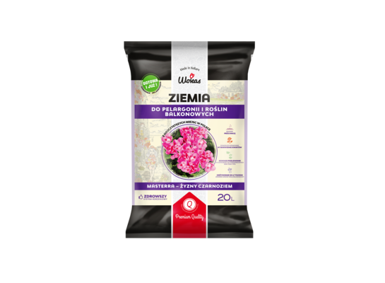 Ziemia do pelargonii i kwiatów balkonowych 20 l Masterra