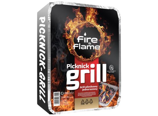 Grill jednorazowy przenośny + węgiel