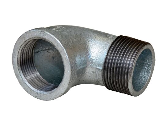 Kolano nakrętno - wkrętne 1/2" ocynk