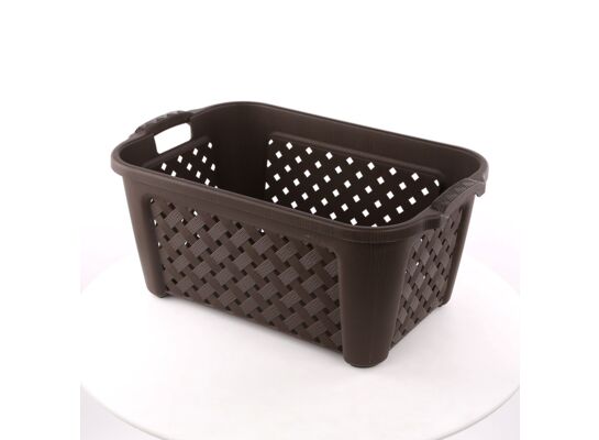 Kosz prostokątny Arianna 35 l 58 x 38,2 x 26 cm brąz