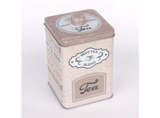 Puszka kwadratowa 10,6 x 10,6 x 17 cm beż