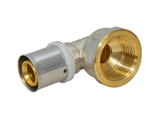 Kolano pex zaprasowywane 1/2" x 16 gwint wewnętrzny