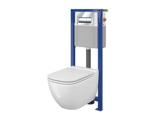 Zestaw podtynkowy WC 852 System 21 mz Caspia um co dur slim prz Presto chr bł Cersanit