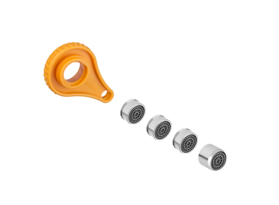 Zestaw perlatorów z kluczykiem do baterii umywalkowych, wannowych i zlewozmywakowych Invena