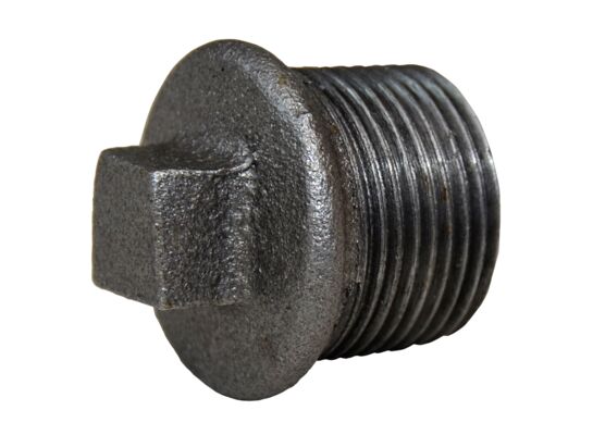 korek z obrzeżem 1/2" czarny