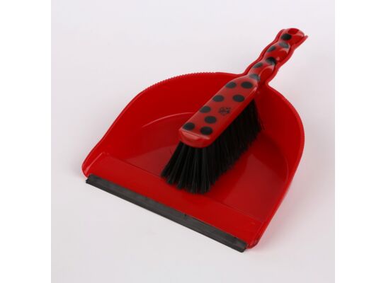 Komplet Biedronka zmiotka+szufelka z gumką