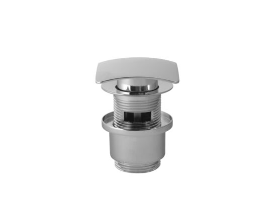 Korek umywalkowy z przelewem klik-klak kwadratowy chrom 1 1/4 " KKCH Kerra