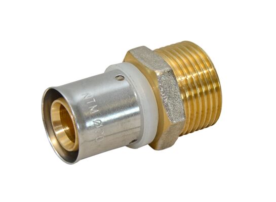 Złączka zaprasowywana pex 1/2" x 20 gwint zewnętrzny