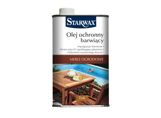 Olej ochronny barwiący tek, 500 ml Starwax