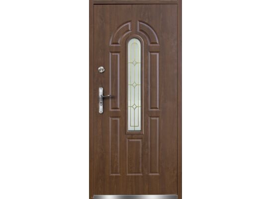 Drzwi zewnętrzne LAZIO orzech 90L