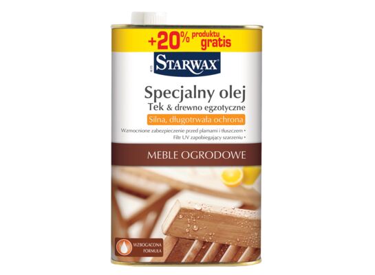 Specjalny olej Meble Ogrodowe 750 ml + 20% gratis Starwax