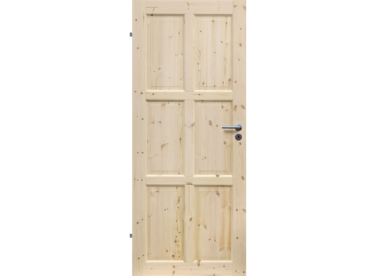 Skrzydło drzwiowe CZAPLA pełne 80 lewe sosna