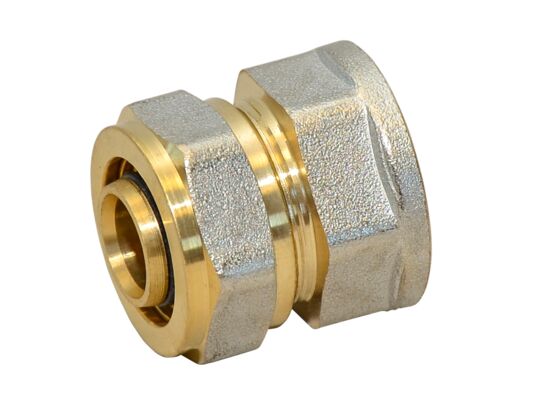 Złączka mosiężna prosta skręcana pex 20 mm x 3/4" gwint wewnętrzny