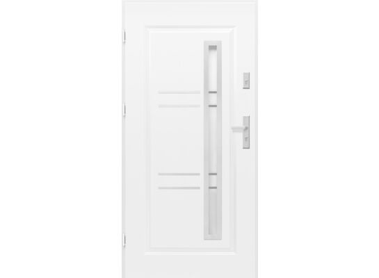 Drzwi zewnętrzne Opal białe 90 cm lewe Splendoor