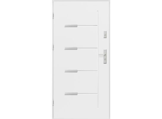 Drzwi zewnętrzne Onyks białe 80 cm lewe Splendoor