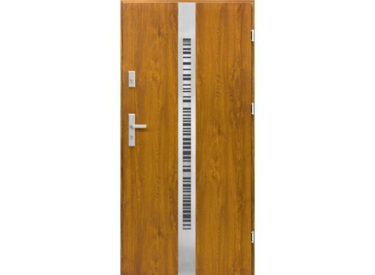 Drzwi zewnętrzne Koral złoty dąb 90 cm lewe Splendoor