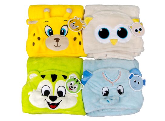 Kocyk z kapturem dla dzieci