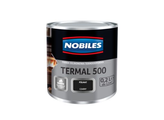 Farba alkidowa Termal 500 Czarny 0,2 l Nobiles