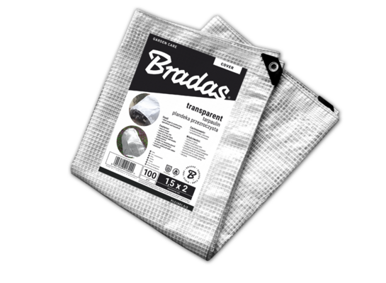 Plandeka zbrojona LENO CRISTAL 100 g/m², 6 x 8 m