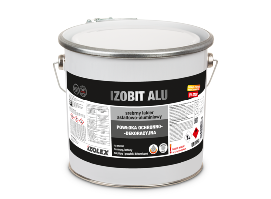 Lakier asfaltowo-aluminiowy Izobit Alu 4 kg Izolex