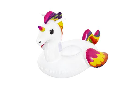 Materac dmuchany jednorożec biały 150 x 117 cm Bestway
