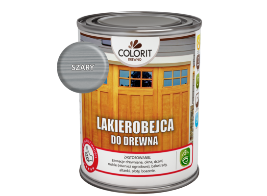 Lakierobejca do drewna Szary 750 ml Colorit Drewno