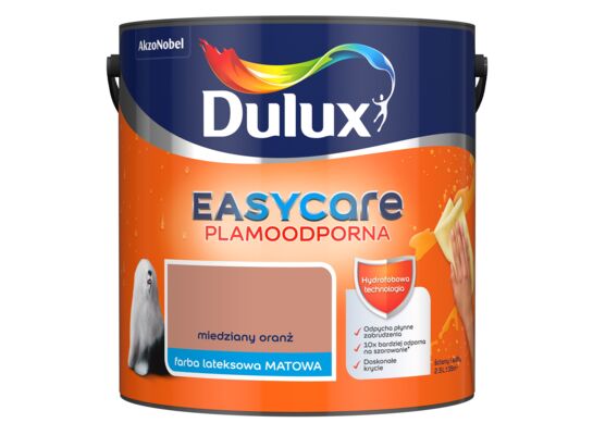 Farba lateksowa EasyCare Plamoodporna Miedziany Oranż 2,5 l Dulux
