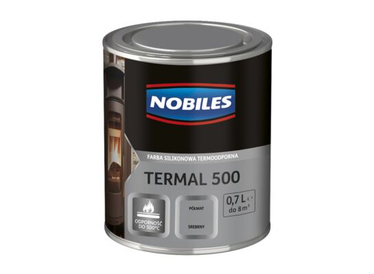 Farba alkidowa Termal 500 Srebrny 0,7 l Nobiles