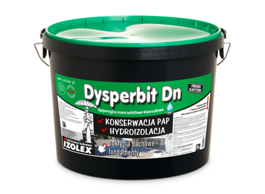 Masa dyspersyjna asfaltowo-kauczukowa Dysperbit DN 5 kg Izolex