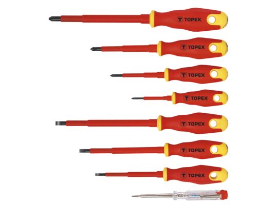 Wkrętaki 1000 V zestaw 8 sztuk TOPEX