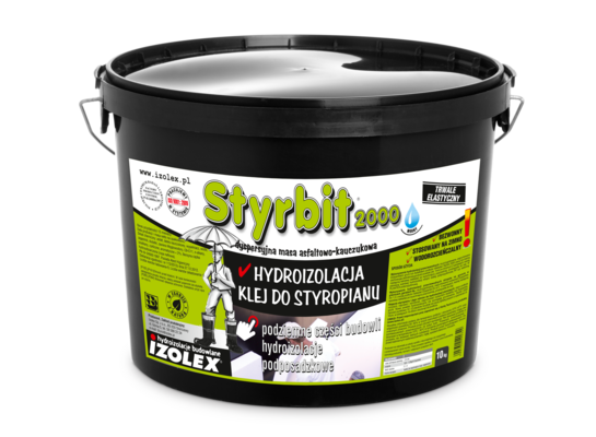 Masa dyspersyjna asfaltowo-kauczukowa Styrbit 2000 5 kg Izolex