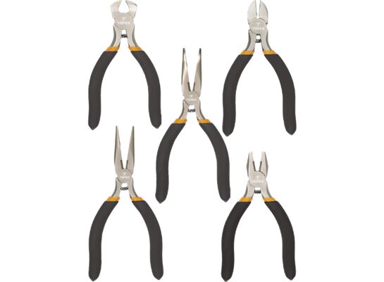 Szczypce precyzyjne zestaw 5 sztuk TOPEX
