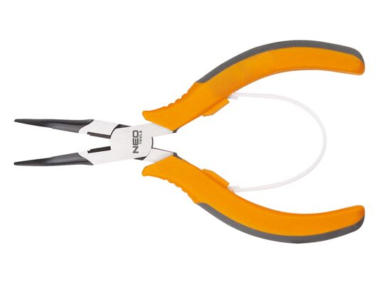 Szczypce precyzyjne wydłużone wygięte 140 mm NEO