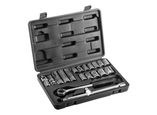 Klucze nasadowe 1/2" zestaw 20 sztuk Top Tools