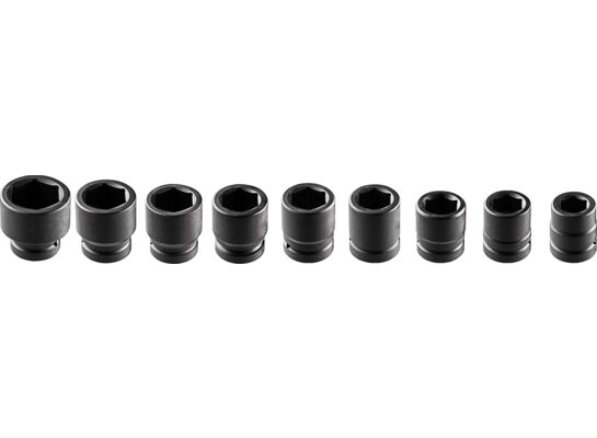 Nasadki udarowe 1" 27-50 mm zestaw 9 sztuk NEO
