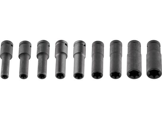 Nasadki udarowe 1/2" E10-E24 zestaw 9 sztuk CrMo NEO
